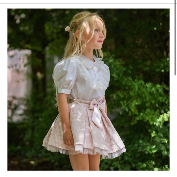 Piccola Speranza Tweed Skirt, Blouse and Purse Set - Picture 12 of 16